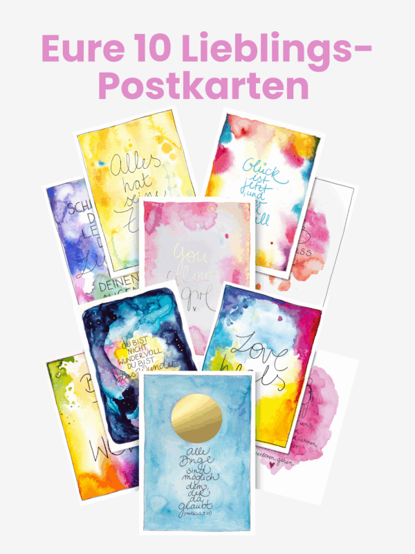 10 Lieblingspostkarten von Anna im Set
