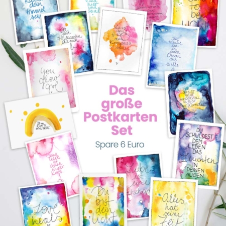 Alle Aquarell Postkarten von Anna Wiesemann im Set
