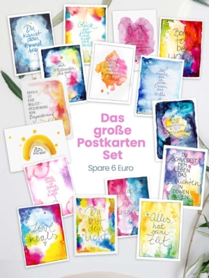 Alle Aquarell Postkarten von Anna Wiesemann im Set